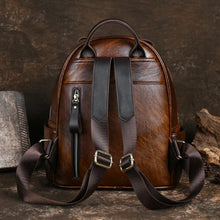 Retro Hand-painted Genuine Leather Backpack