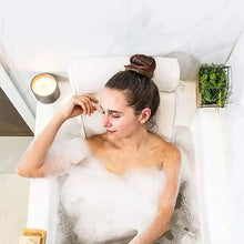 3D Mesh Tub Pillow with Anti-Slip Suction Cups