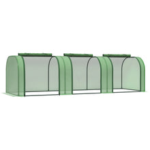 10' X 3' X 2.5' Portable Mini Greenhouse Steel Frame Cover with Roll-Up Zippered Doors