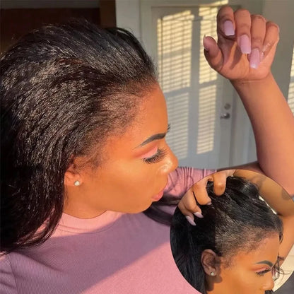 Straight Human Hair Glueless Frontal Wig