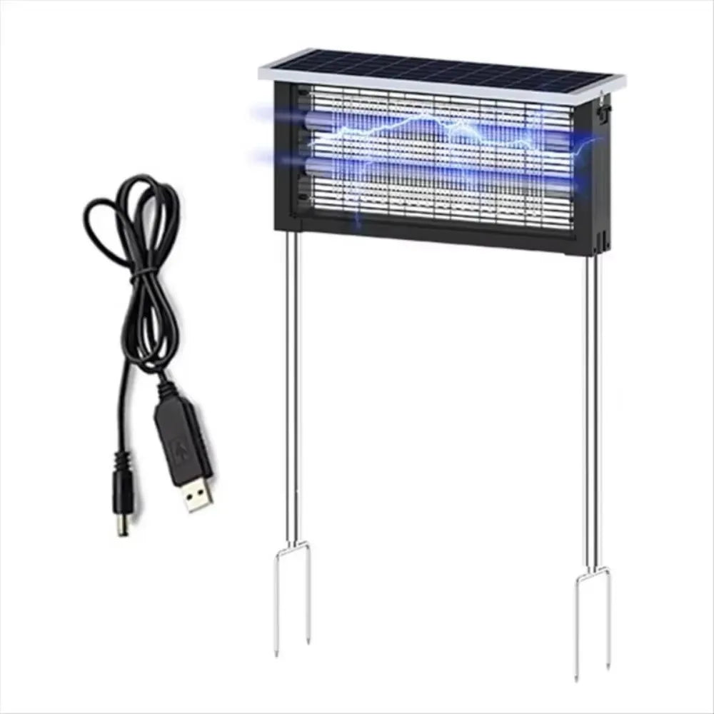 Solar-Powered UV Outdoor Mosquito & Bug Zapper