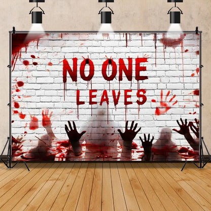 Scary Bloody Halloween Backdrop for Horror Photo Studio Props