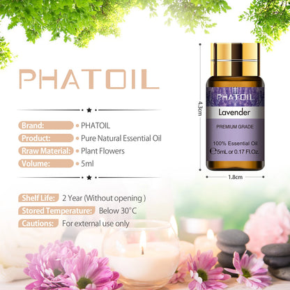 PHATOIL 15pcs Essential Oils Set Natural Plant