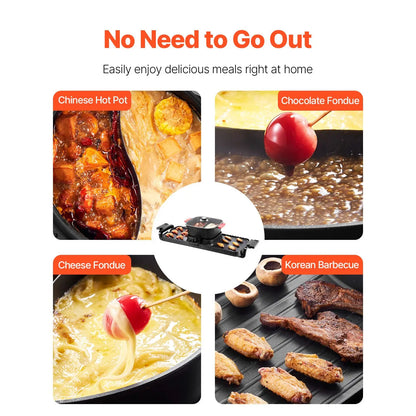 2300W 2-in-1 Electric Smokeless Grill and Hot Pot
