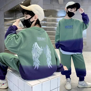 Oversized Long-sleeve Top and Baggy Pants Set