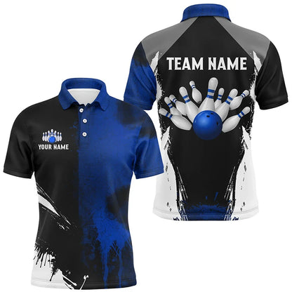 Men's Custom Astronaut Graphic Bowling Polo Shirt