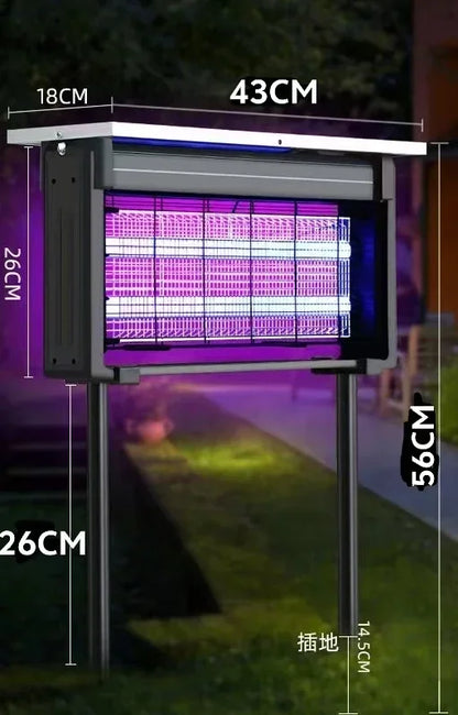 Solar-Powered UV Outdoor Mosquito & Bug Zapper