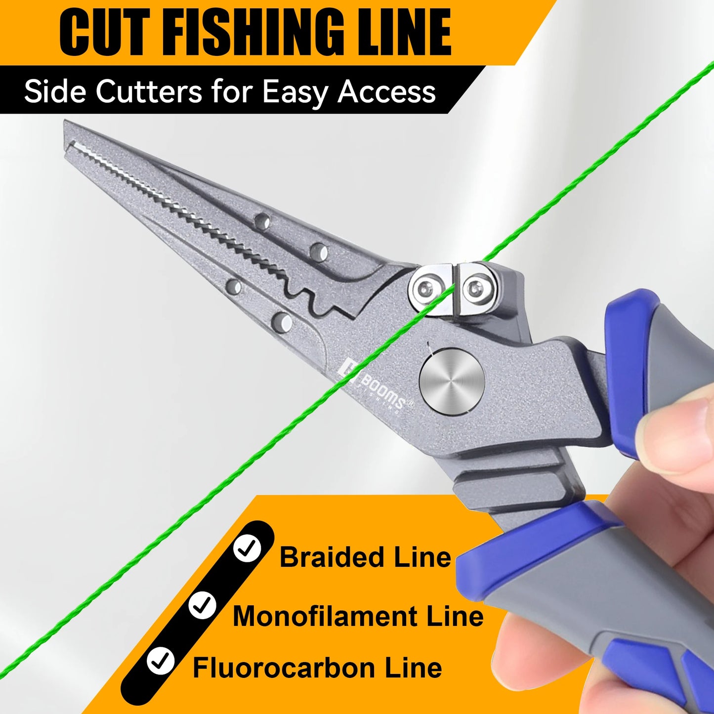 Booms Fishing 7.6" Carbon Steel Fishing Pliers with Sheath