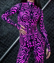 Printed Long Sleeve Jumpsuit