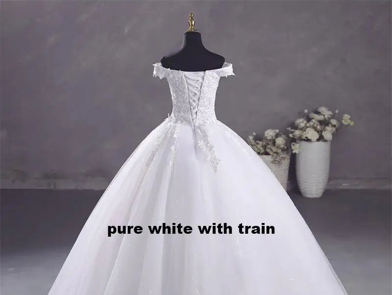 Ashley Gloria Elegant Boat Neck Ball Gown