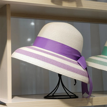 Woolen Rhinestone Solid Color Basin Hat