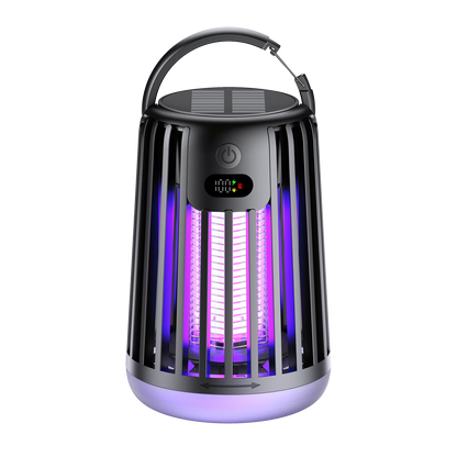 Solar Outdoor Mosquito Killer Lamp – Waterproof UV Electric Bug Zapper for Lawn & Garden