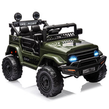 12V Ride On Truck with Remote Control Spring Suspension Bluetooth Connectivity and Led Lights