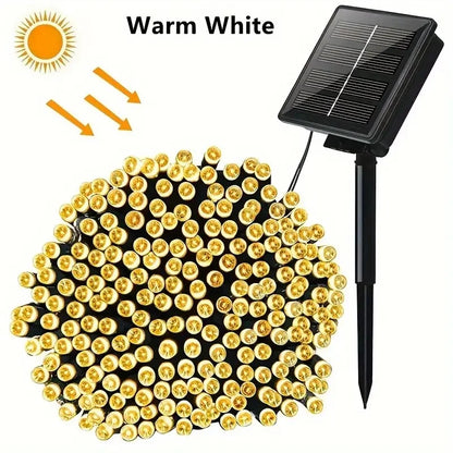 Solar Outdoor String Fairy Lights for Garden & Christmas Decor