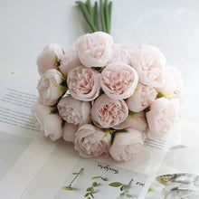 Rose Pink Peony Artificial Flowers Bouquet