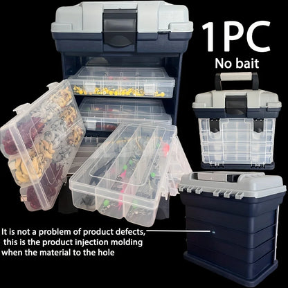 Portable Four-layer Plastic Tackle Box