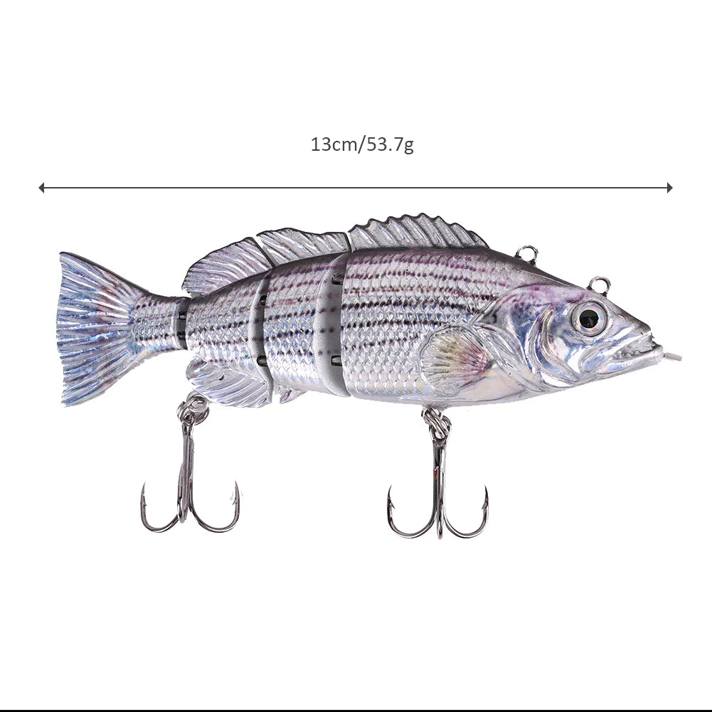 Robotic Auto-Swimming Electronic Fishing Lure (4-Segment Wobbler)
