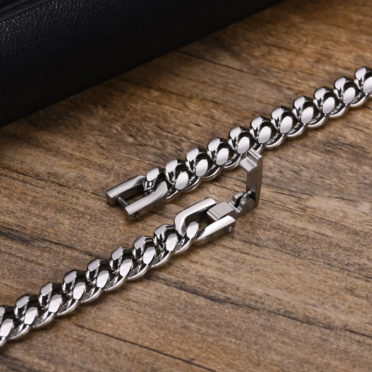 Vnox Stainless Steel Cuban Chain Bracelets