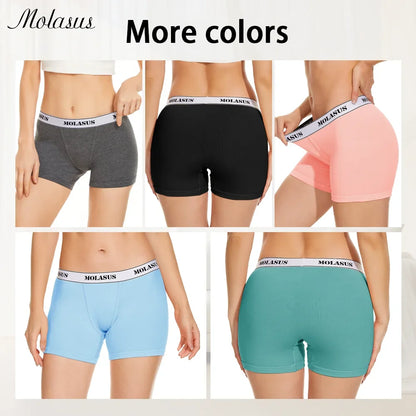 Molasus 4pcs Women's Boxer Briefs