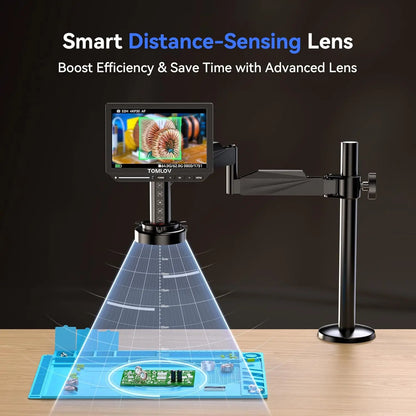TOMLOV 4K Digital Autofocus 2000X Soldering Microscope