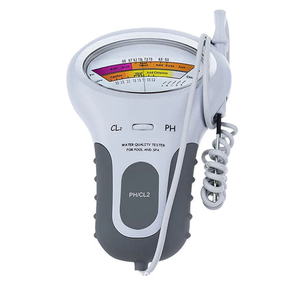 PH Chlorine Cl2 Level Meter Tester with Probe Water Quality Testing Device