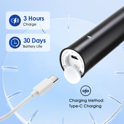 Electric Rotary Cleaning Tooth Brush With Timer & 8 Head