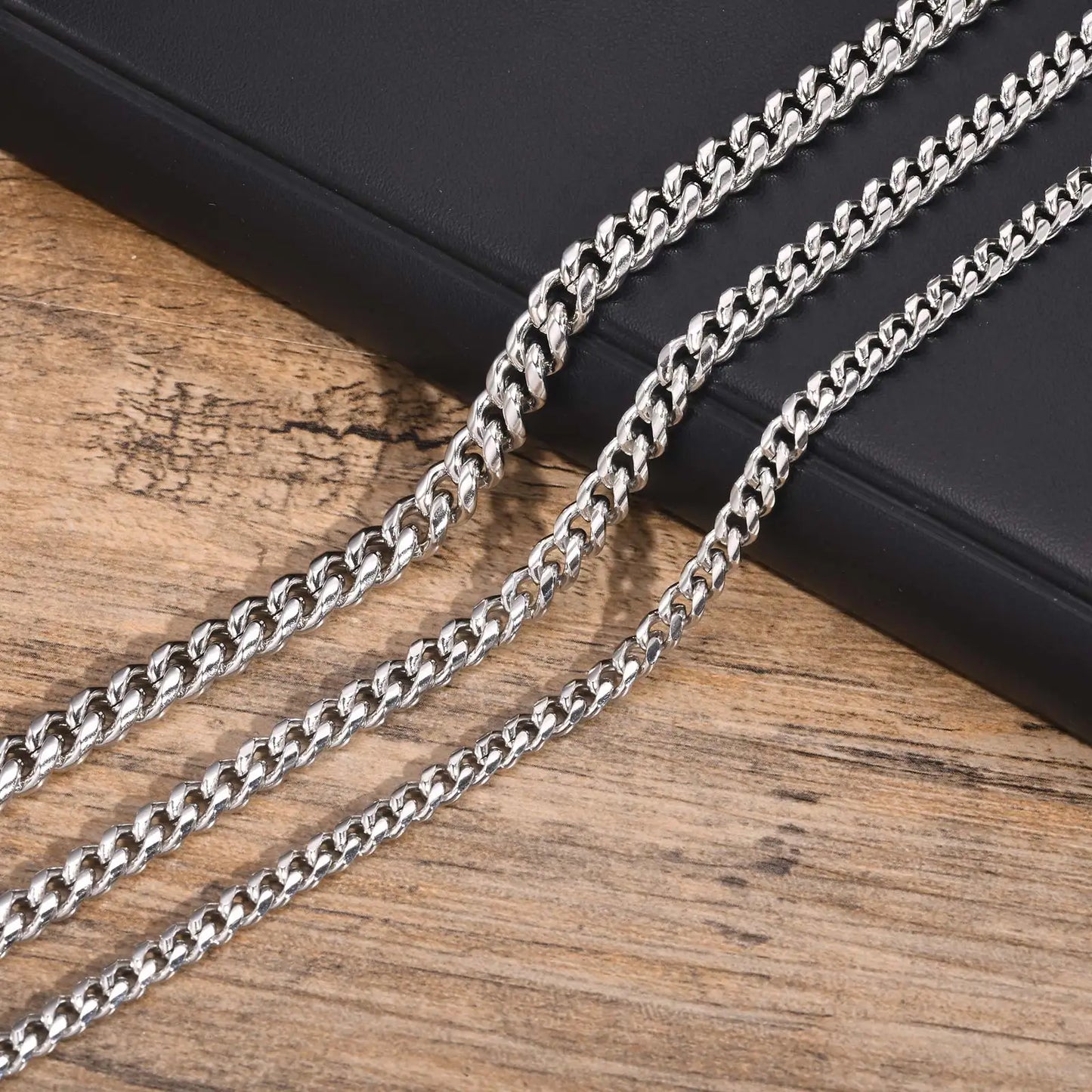 Vnox Steel Cuban Chain Necklace