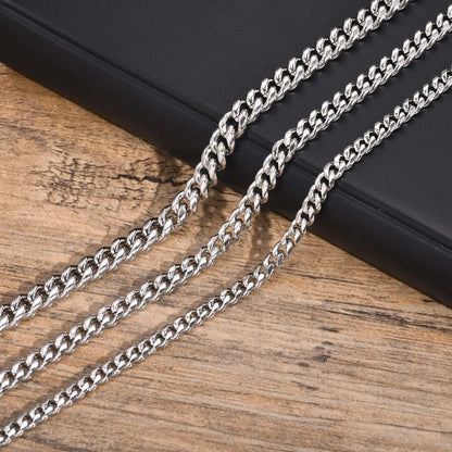 Vnox Steel Cuban Chain Necklace