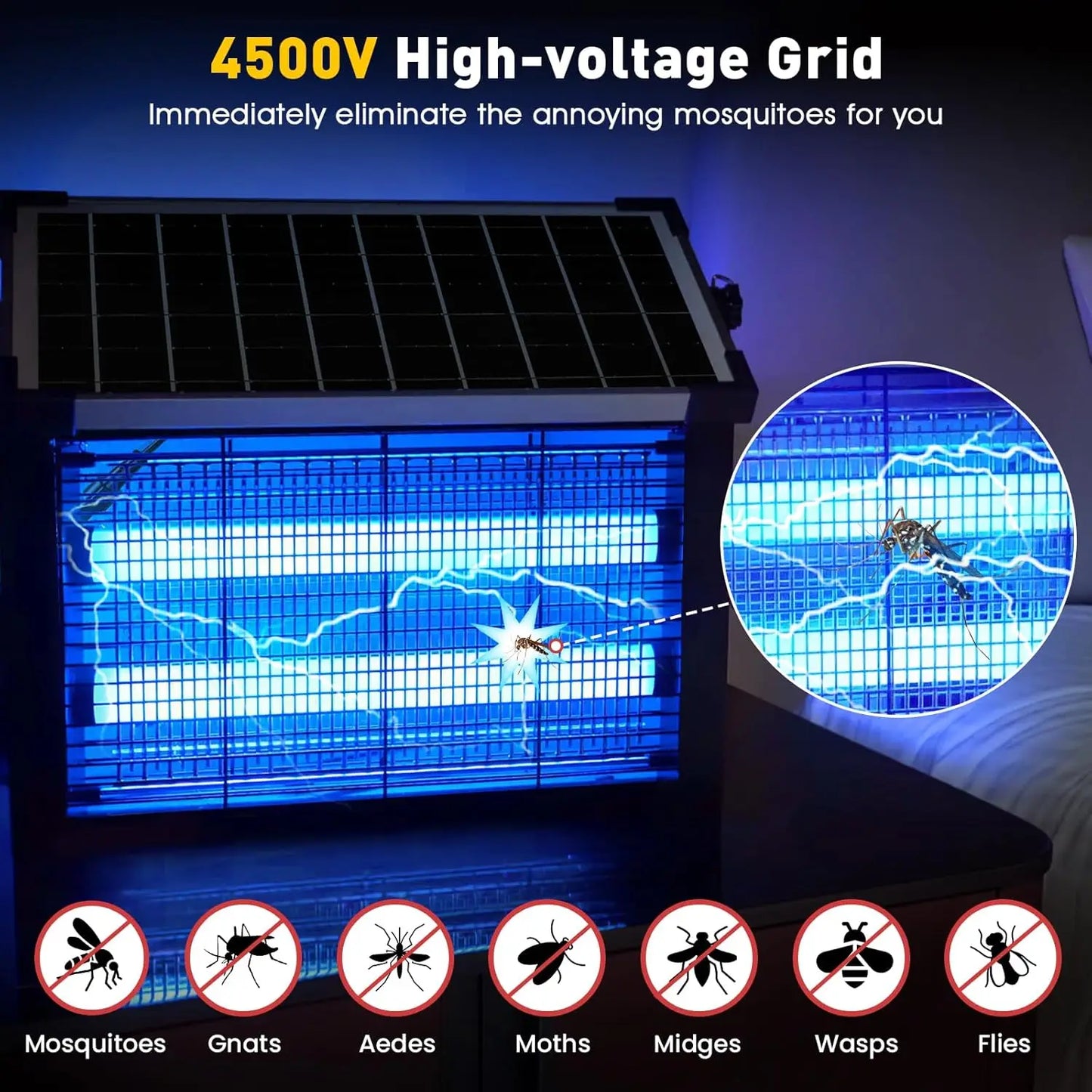 JOYINLED Outdoor Solar Bug Zapper