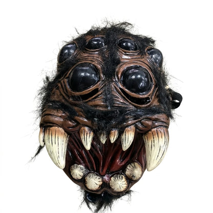 Horror Multi-Eyed Monster Half-Face Latex Mask – Creepy Halloween Cosplay Prop