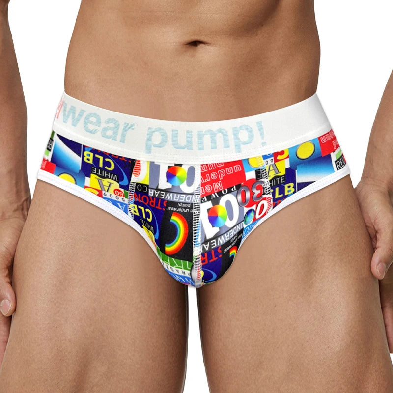 Racing Flag Plaid Printed Breathable Soft Briefs