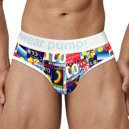 Racing Flag Plaid Printed Breathable Soft Briefs