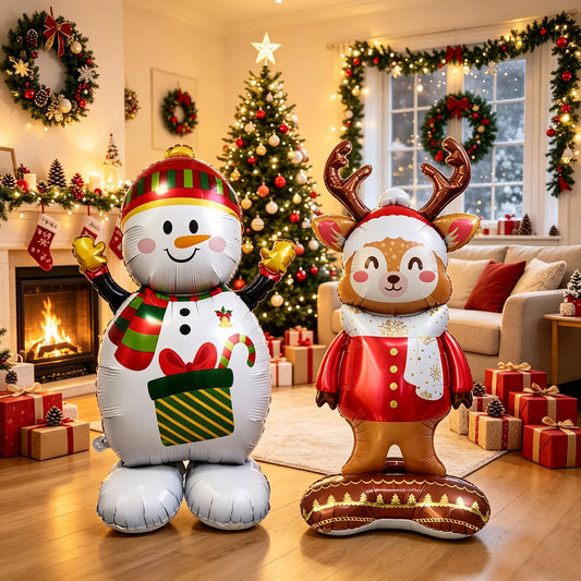 Standing Santa Claus Christmas Foil Balloon Decoration