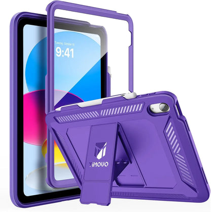 Heavy-Duty Shockproof iPad Case with Screen Protector & Kickstand