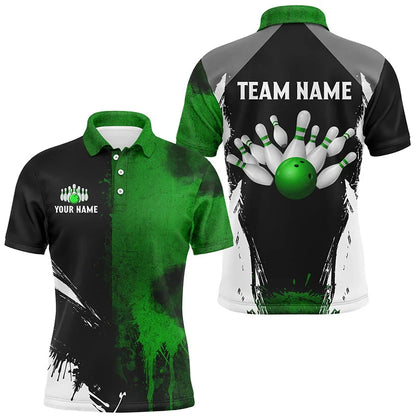 Men's Custom Astronaut Graphic Bowling Polo Shirt