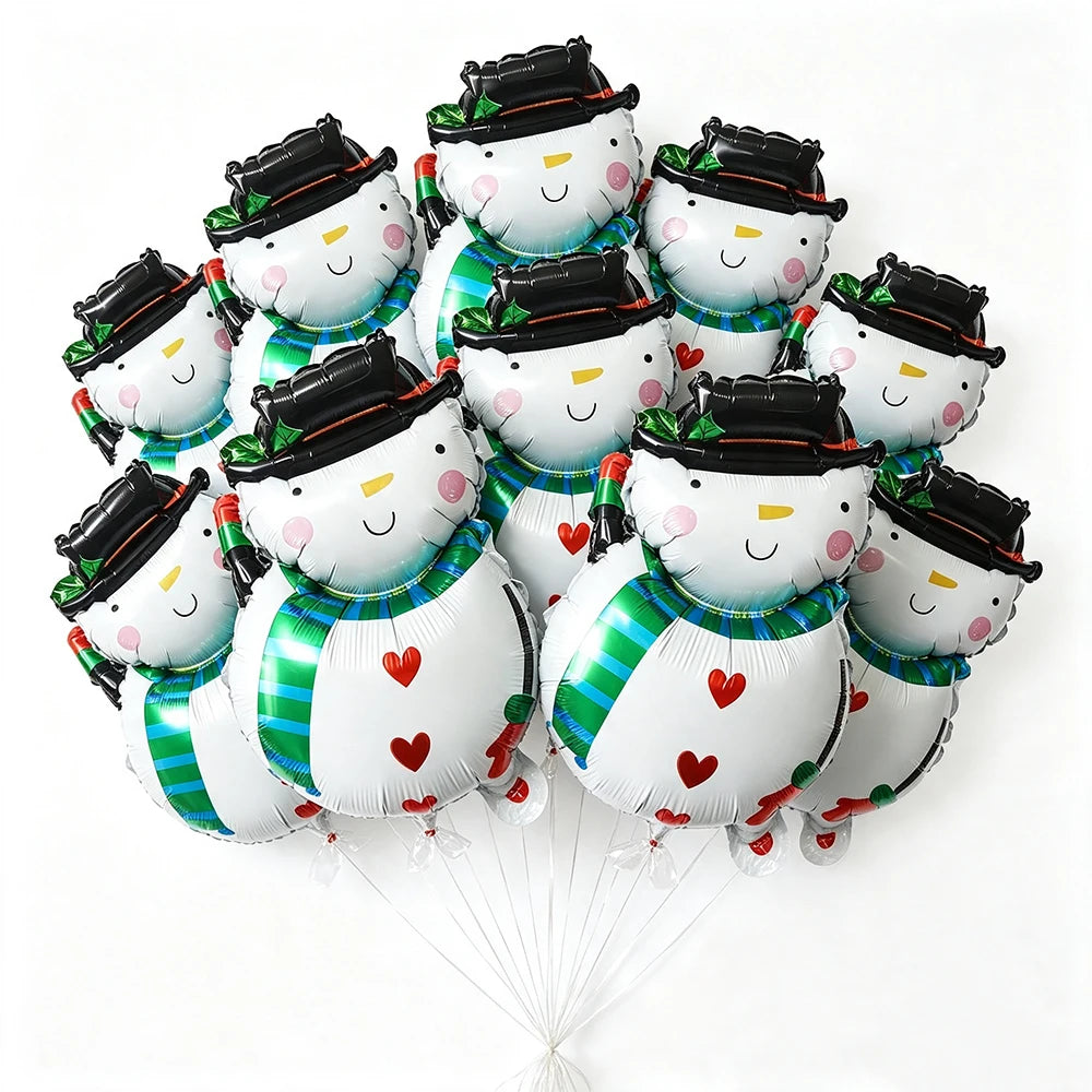 Mini Christmas Foil Balloons - Holiday Party Decor & Background