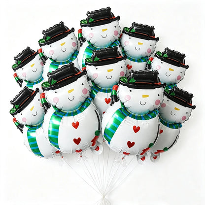 Mini Christmas Foil Balloons - Holiday Party Decor & Background