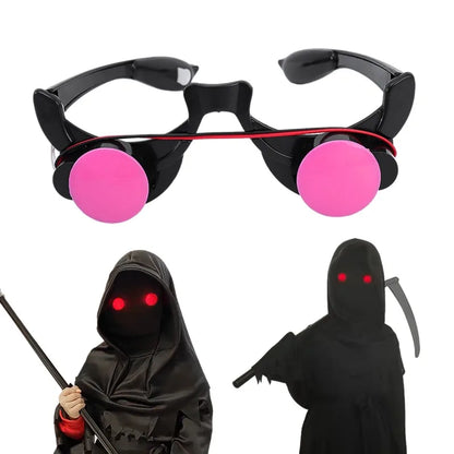 Glow-in-the-Dark Red LED Horror Glasses