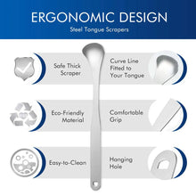 Stainless Steel Tongue Cleaner With Travel Case