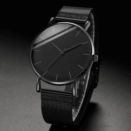 Ultra Thin Stainless Steel Mesh Belt Quartz Watch