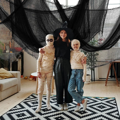 Black Creepy Cloth Halloween Decoration for Haunted Houses & Doorways