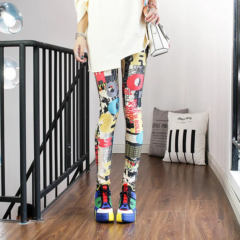 Casual and Colorful Leg Warmer Leggings