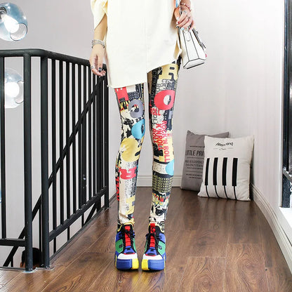 Casual and Colorful Leg Warmer Leggings