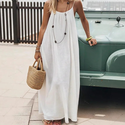 Strapless Backless Long Loose Dress