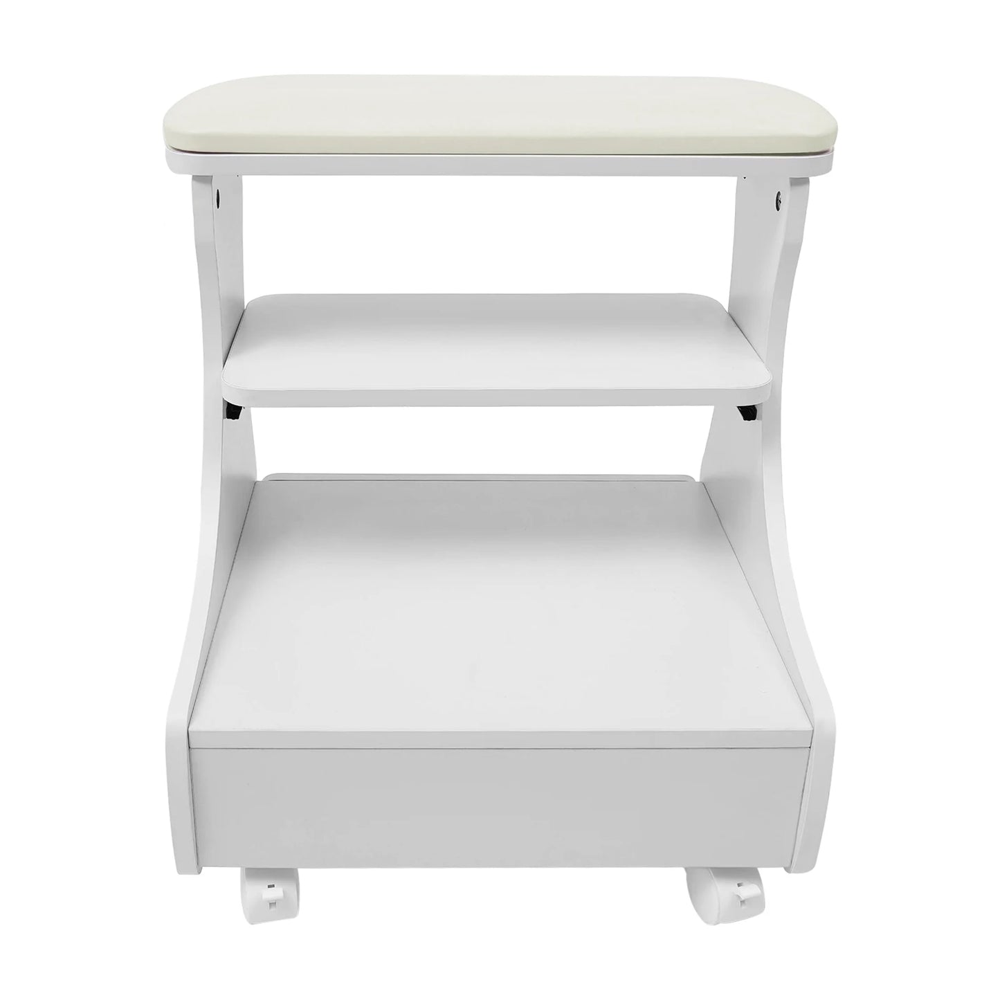 Foot Rest Pedicure Trolley Stool with Wheels