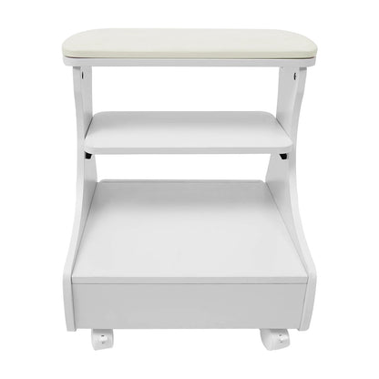 Foot Rest Pedicure Trolley Stool with Wheels