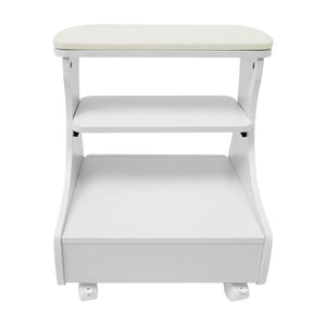 Foot Rest Pedicure Trolley Stool with Wheels