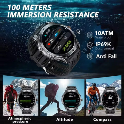 T-Rex 3 Ultra GPS Smartwatch with 1000mAh Battery and 10ATM Waterproofing