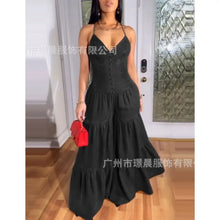 V-neck Strap Sleeveless Wide Leg Jumpsuit