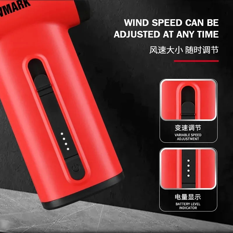 WMARK Professional 130000 RPM Cordless Turbo Jet Fan & Dust Blower